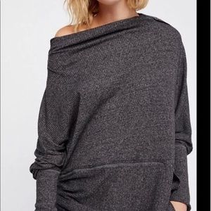 We The Free Londontown Tunic Top - Grey - Size XS